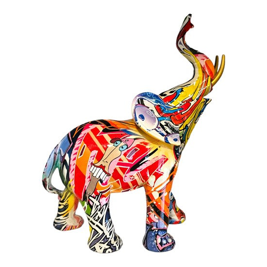 Colorful Elephant Figurine