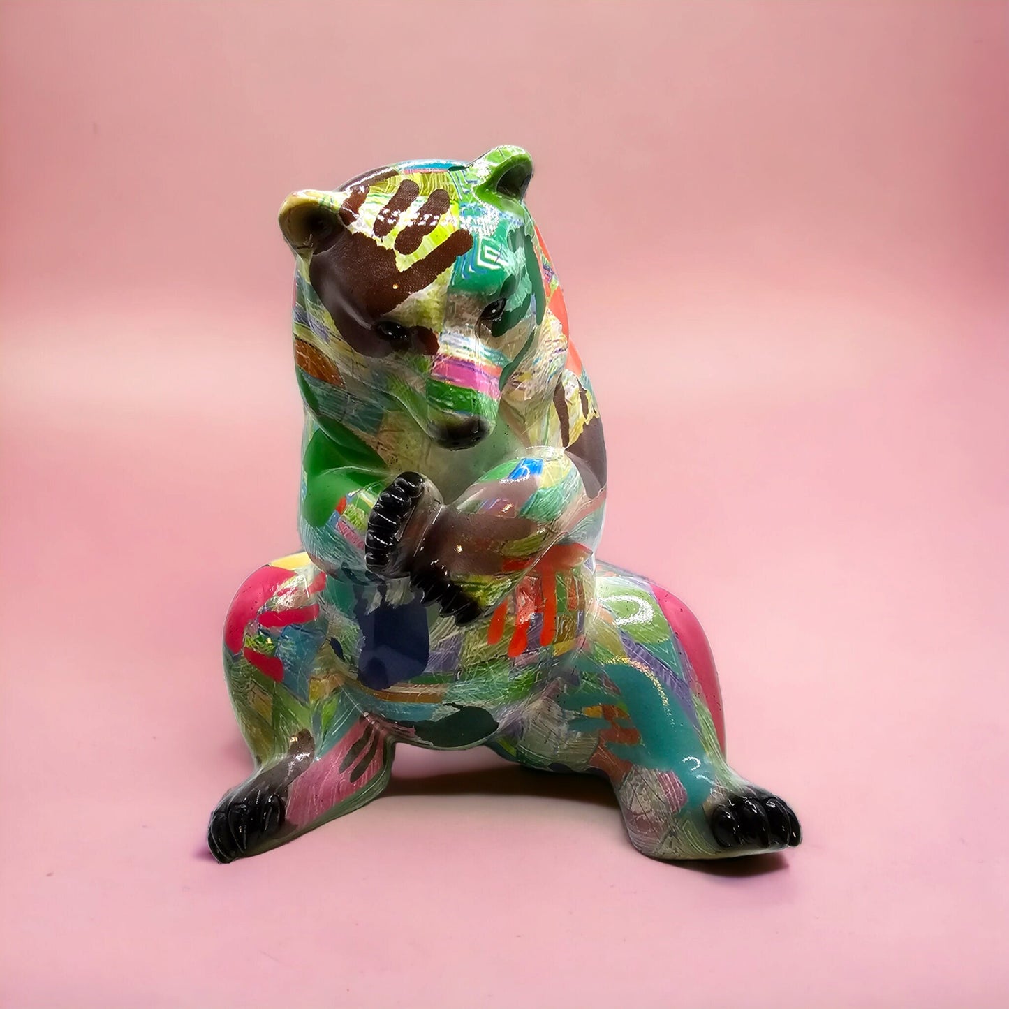 Colorful Bear Figurine