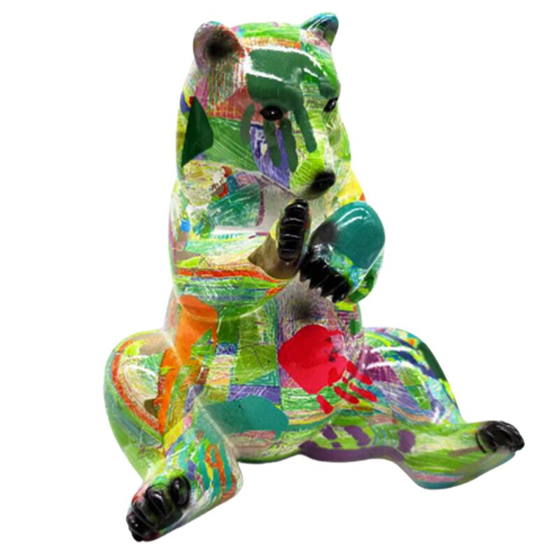 Colorful Bear Figurine